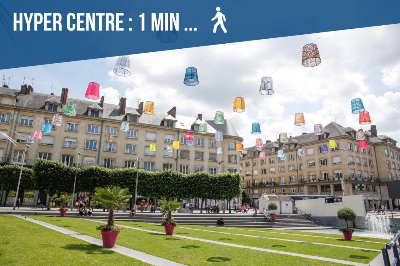 Downtown Rooftop - Centre Ville - Wifi - Terrasse - Netflix Амиен Екстериор снимка