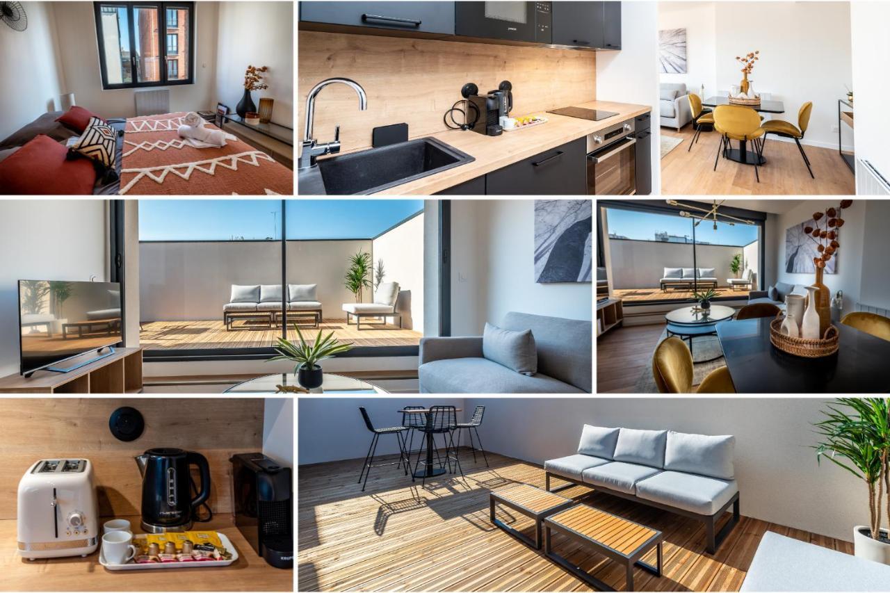 Downtown Rooftop - Centre Ville - Wifi - Terrasse - Netflix Амиен Екстериор снимка